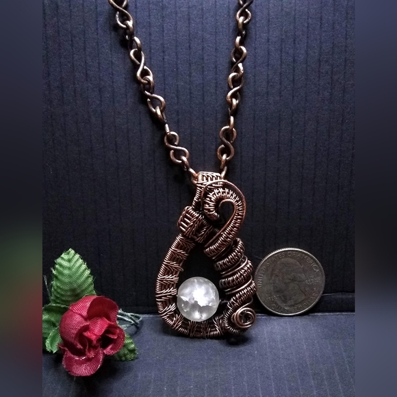 Handcrafted Cracked Quartz Necklace OOAK - Picture 8 of 13